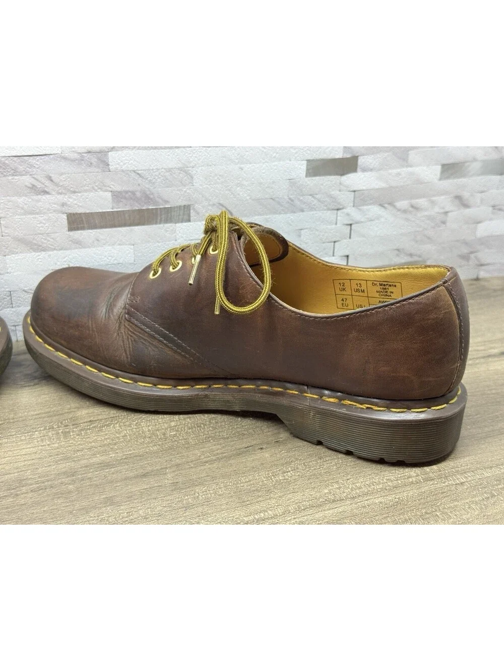 Dr Martens Oxford Ankle 1561 Brown Shoes Boots US 13 UK 12 EU 47 Dress Boots